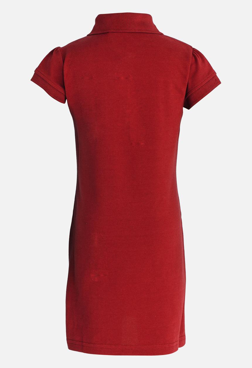 POLO - Dakota SS Golfer Dress Red