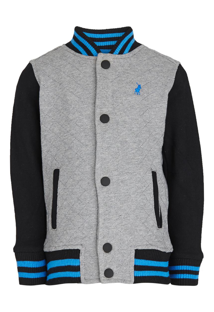 POLO - Classic Quilted Baseball Jacket Dark Grey