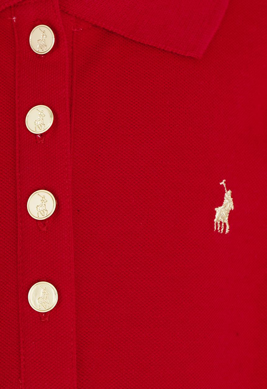 POLO - Nina SS Golfer Red
