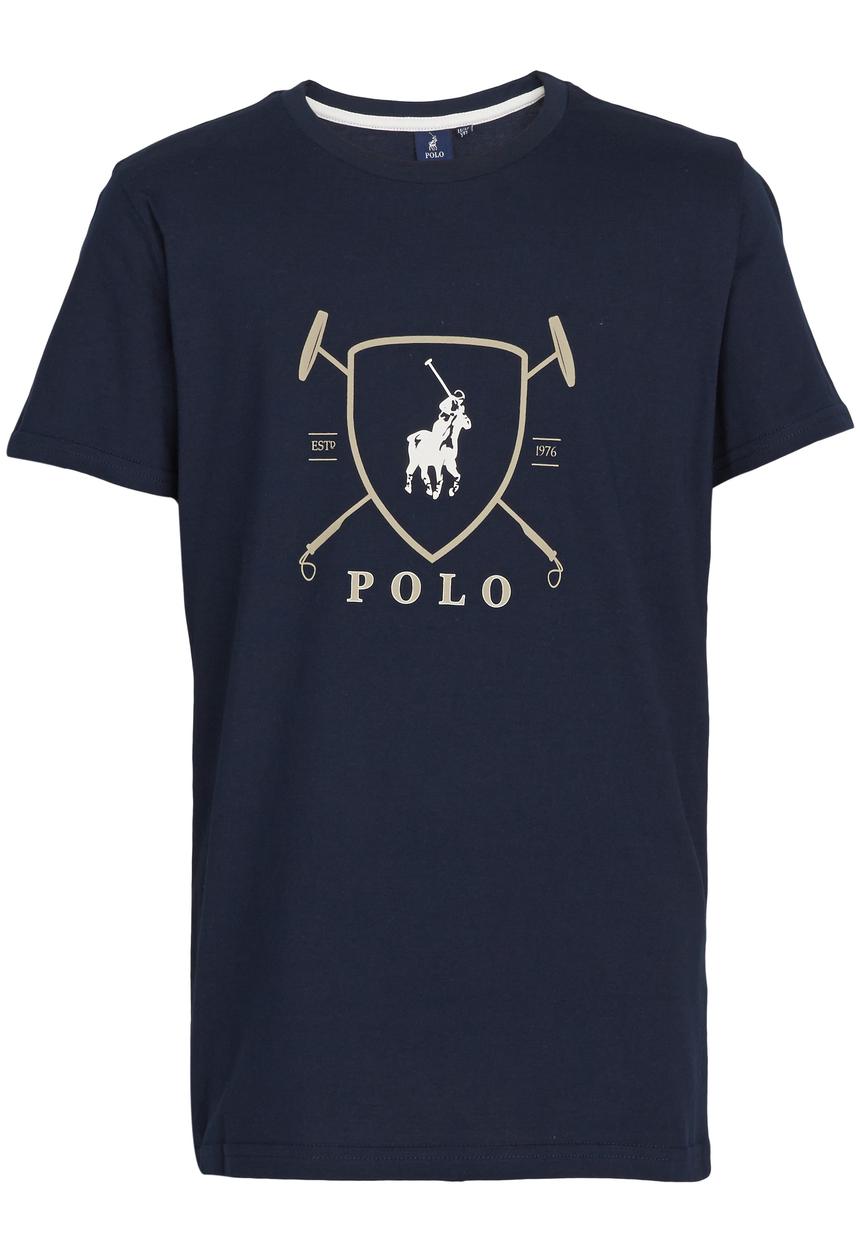 POLO - Classic Ss Crew Neck Tee Navy