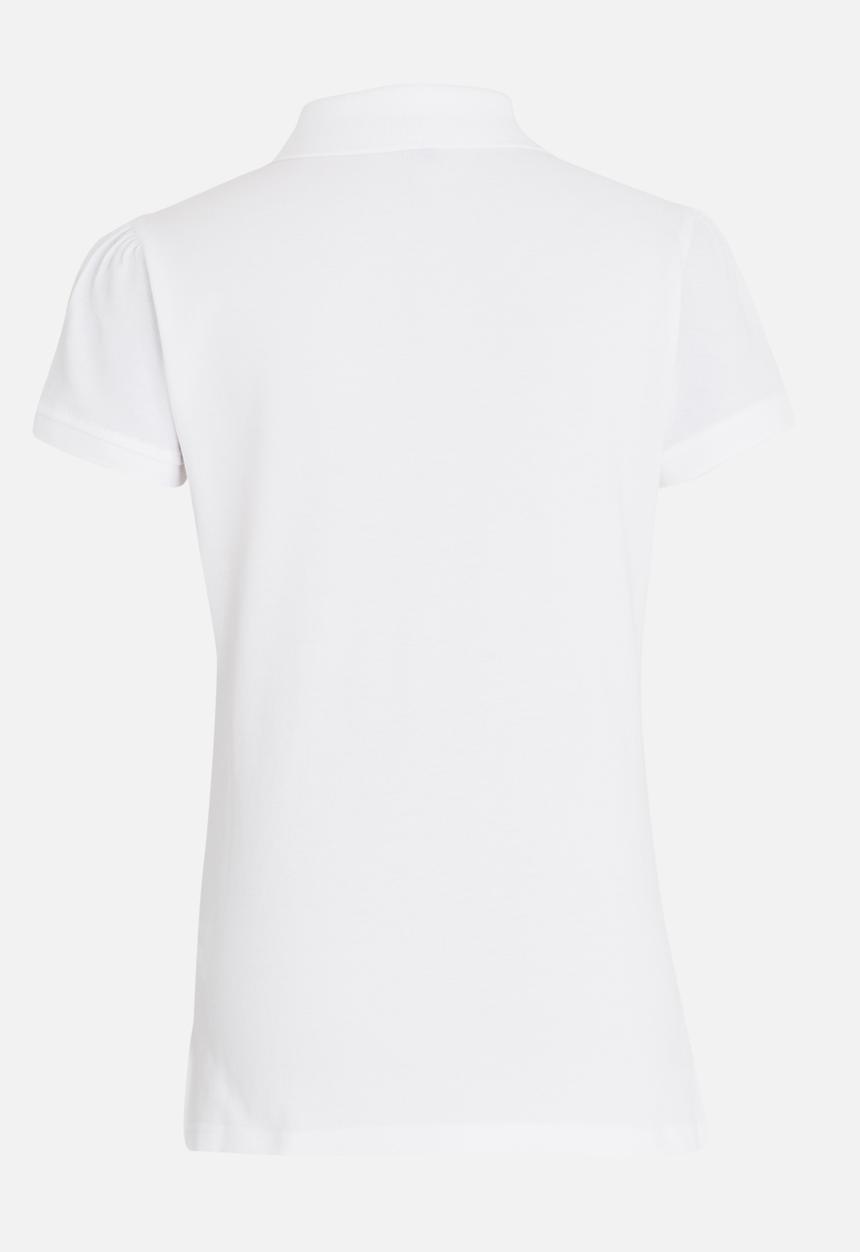 POLO - Nina short sleeve golfer - white