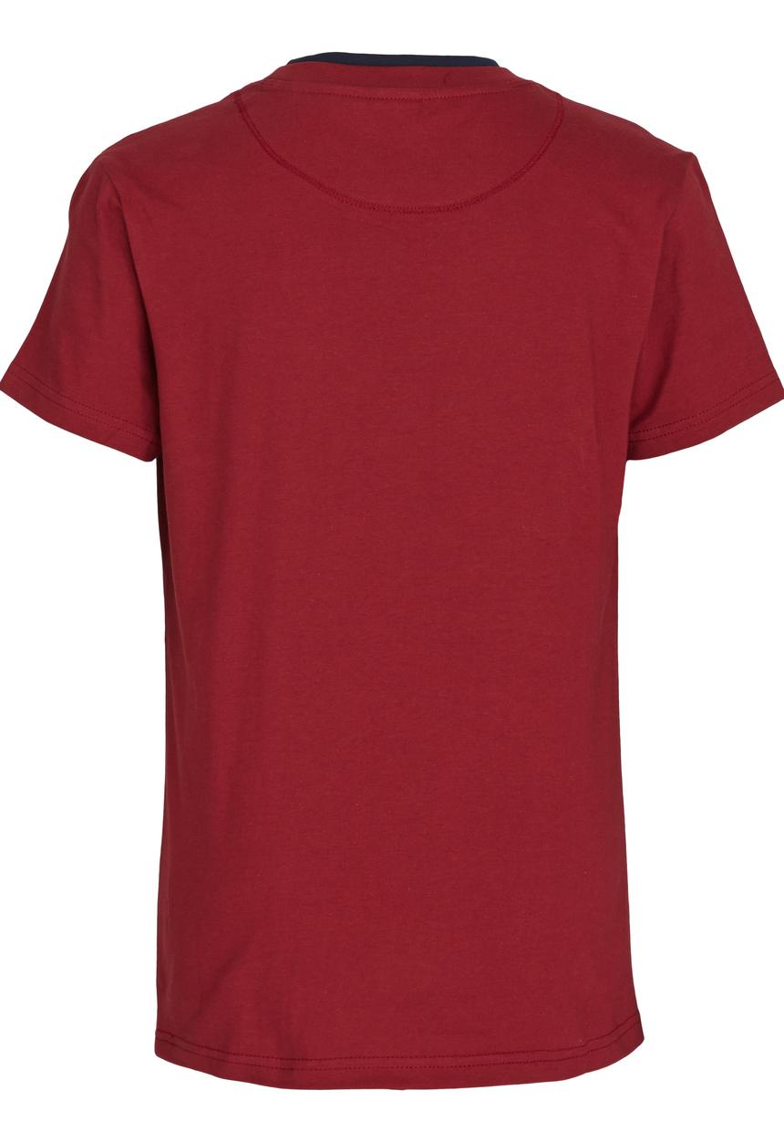 POLO - Classic Ss Crew Neck Tee Dark Red