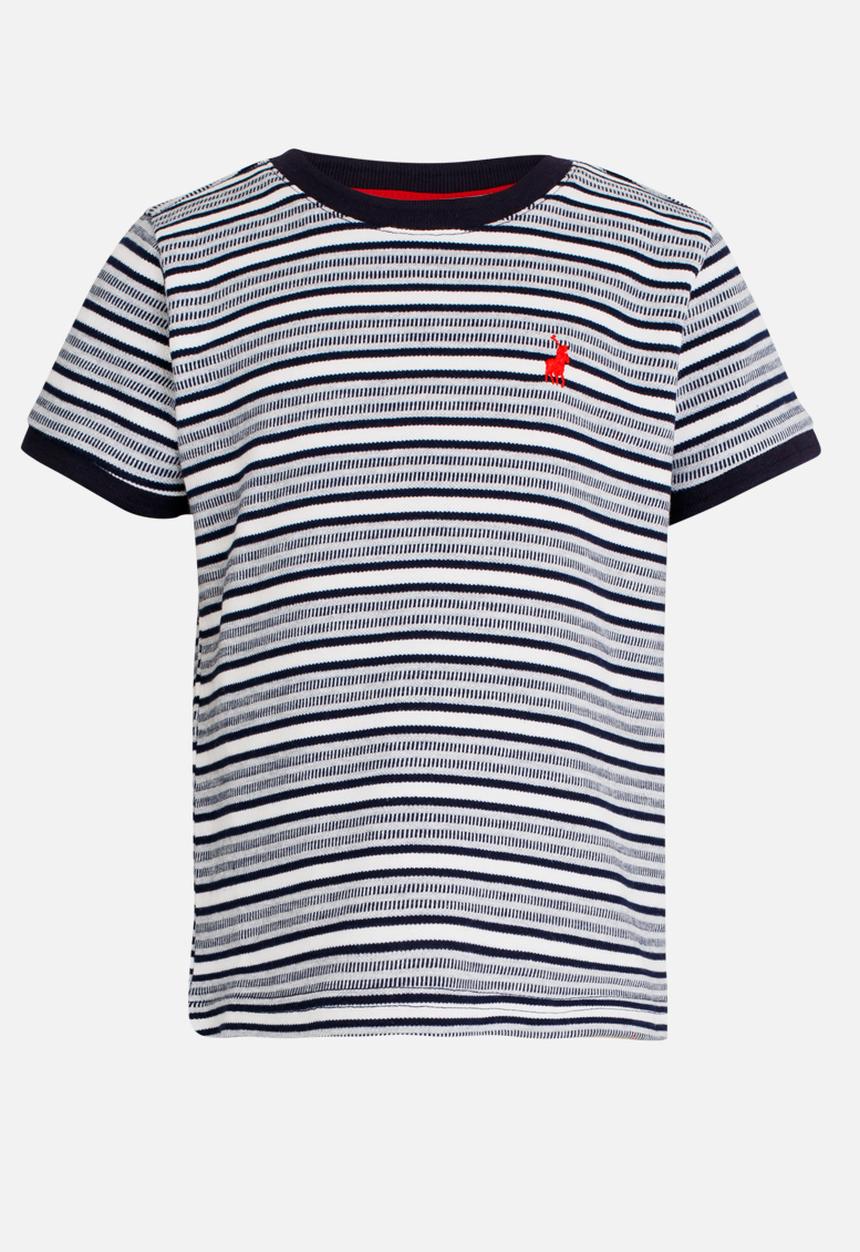 POLO - Daniel Striped Tee Navy