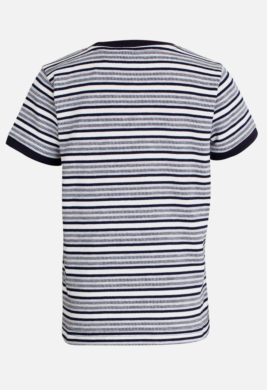 POLO - Daniel Striped Tee Navy