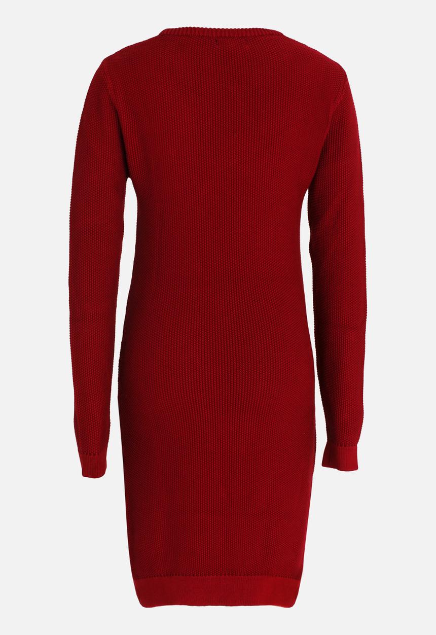 POLO - Nicola LS Knitted Dress Red