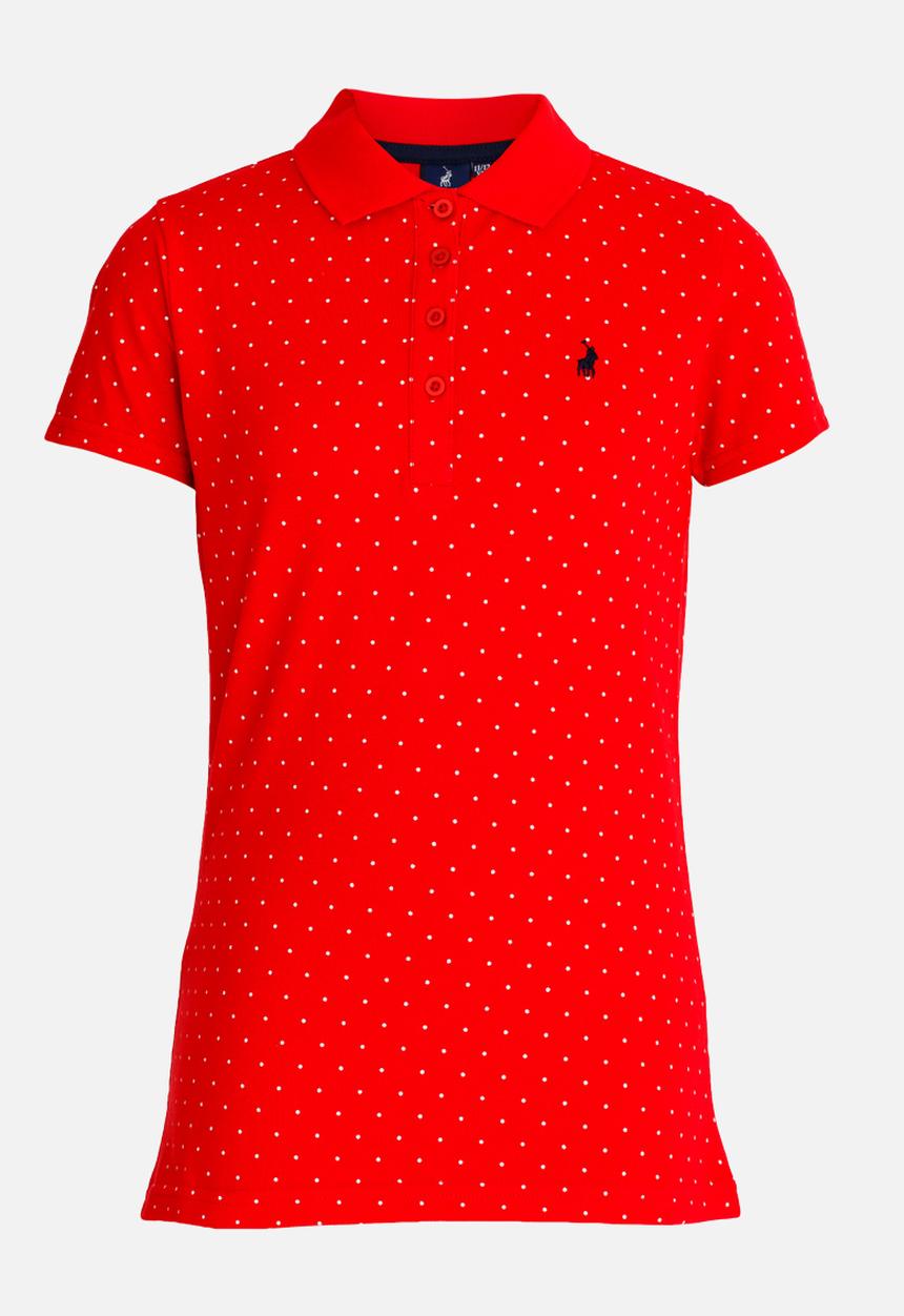 POLO - Zoe Printed Golfer Red