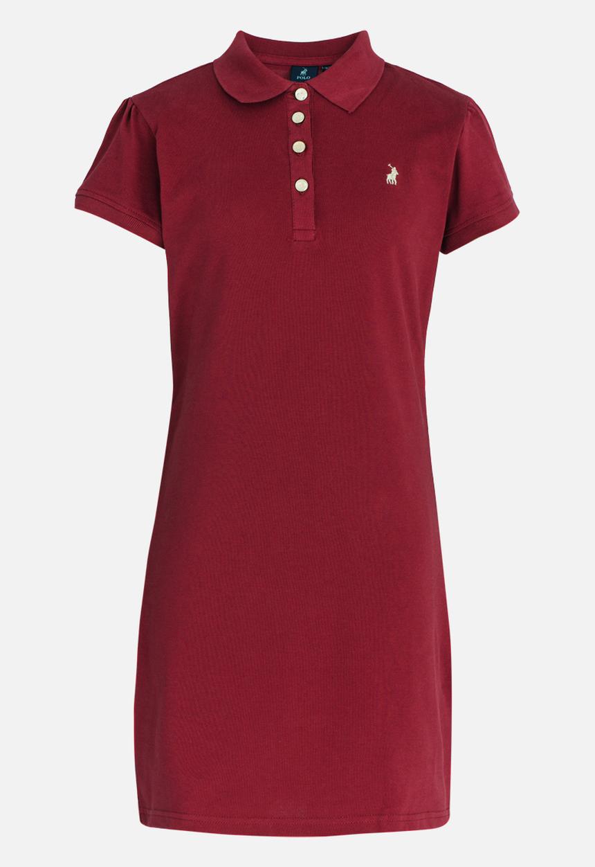 POLO - Dakota SS Golfer Dress Red