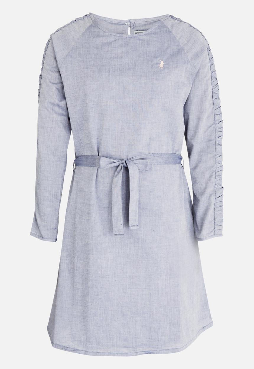 POLO - Emma LS Belted Dress Navy