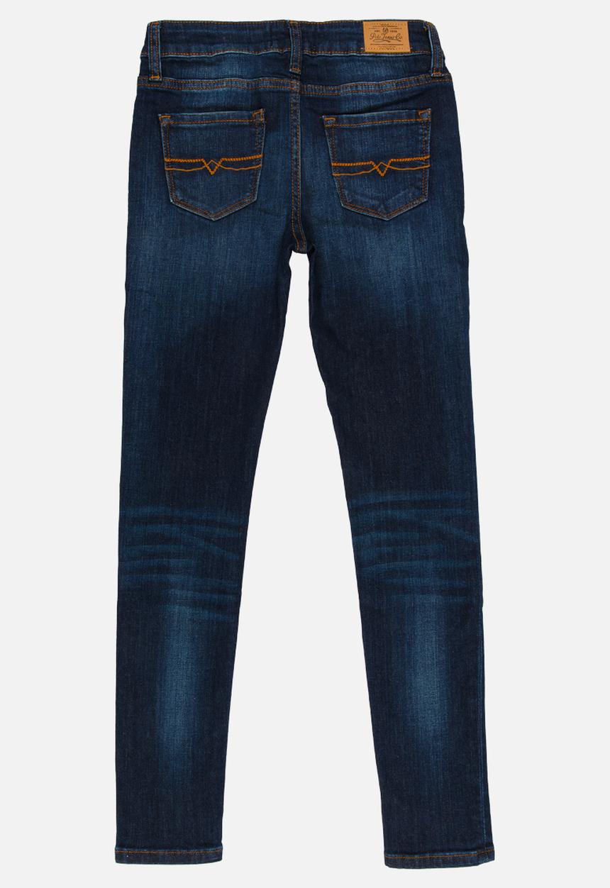 POLO - Madison Embroidered Skinny Jean Mid Blue