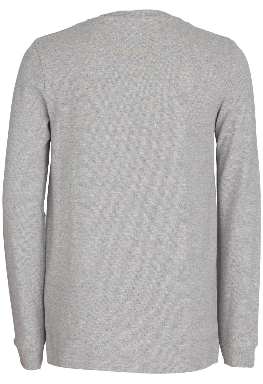 POLO - Classic Pique Cardigan Pale Grey