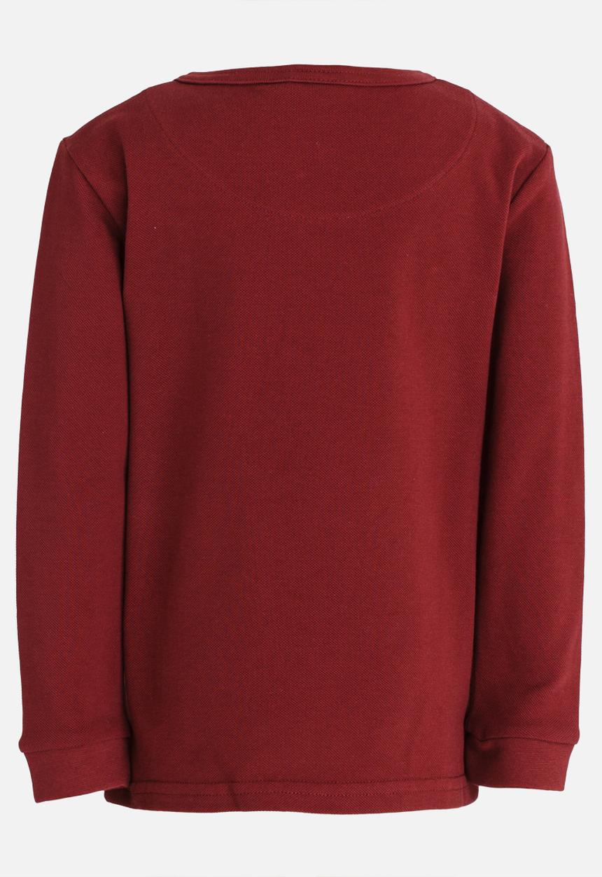 POLO - Hawke LS Henley Tee Burgundy