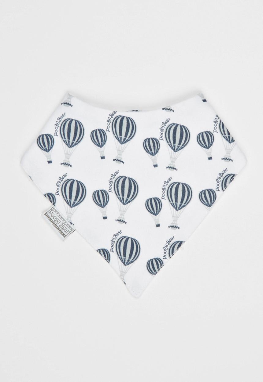 Poogy Bear - Hot Air Balloon Bib Navy