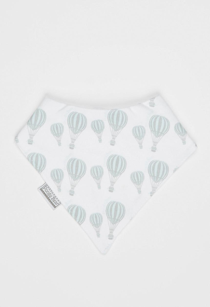 Poogy Bear - Hot Air Balloon Bib Aqua
