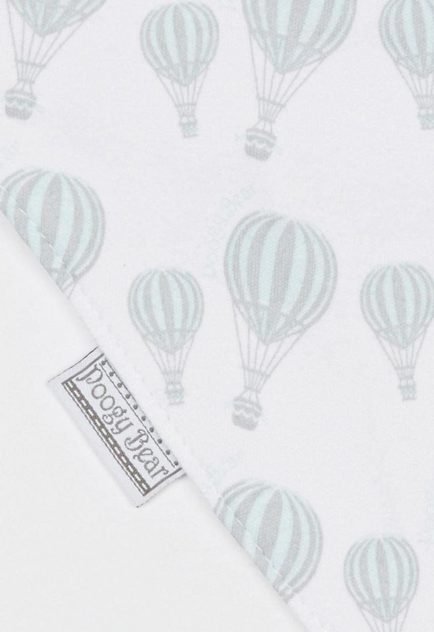 Poogy Bear - Hot Air Balloon Bib Aqua