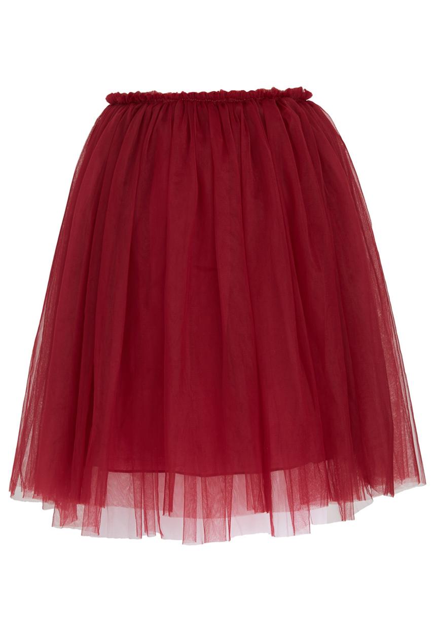 Pop Candy - Mesh Skirt Dark Red