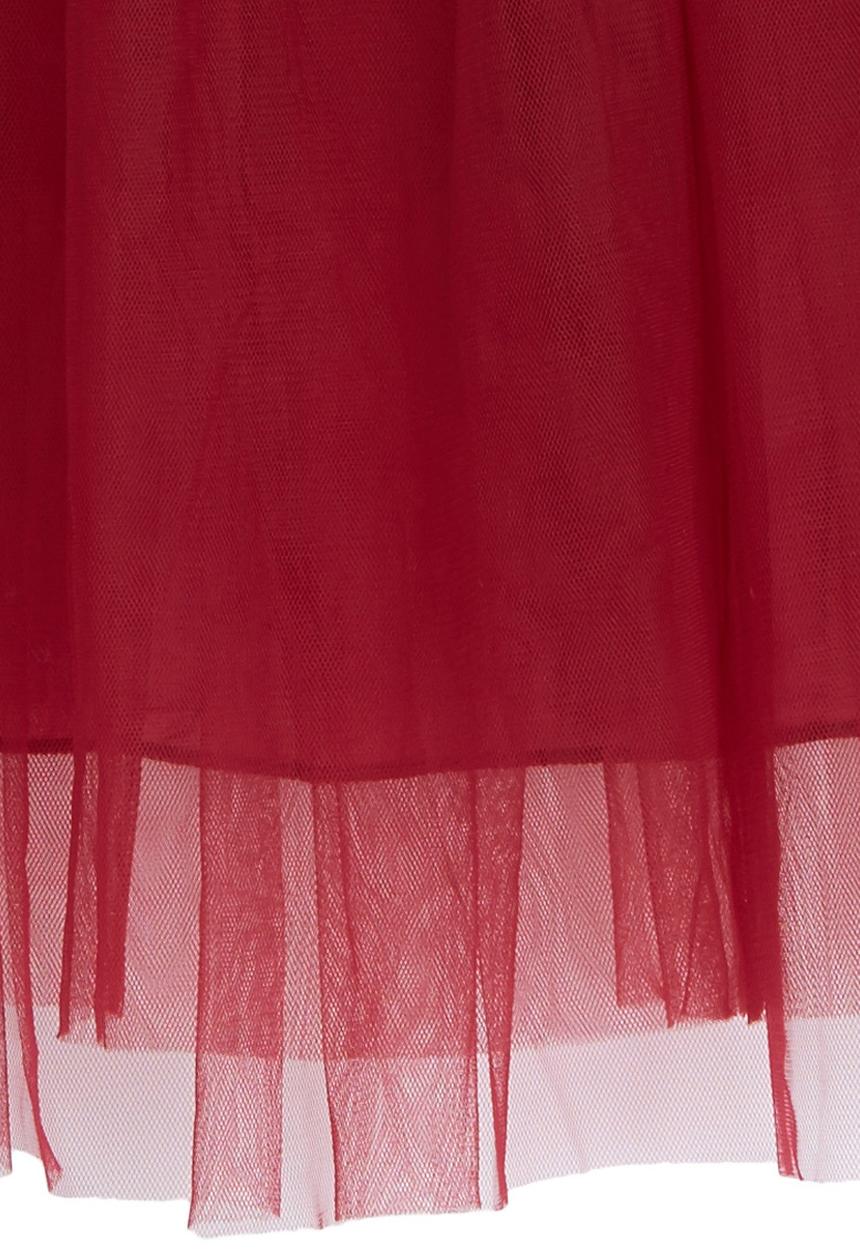 Pop Candy - Mesh Skirt Dark Red