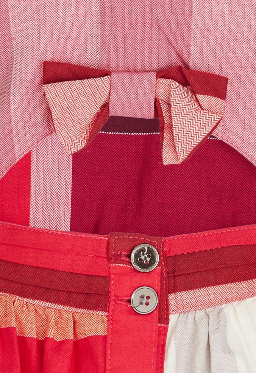 Pop Candy - Check Dress Mid Pink