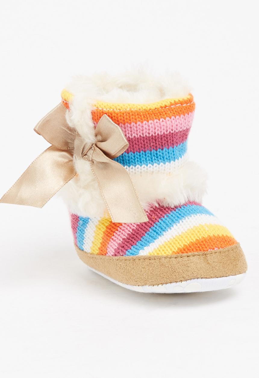 Pop Candy - Striped Boot Multi-colour
