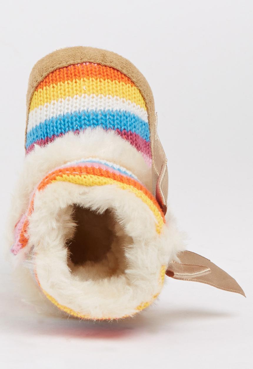 Pop Candy - Striped Boot Multi-colour