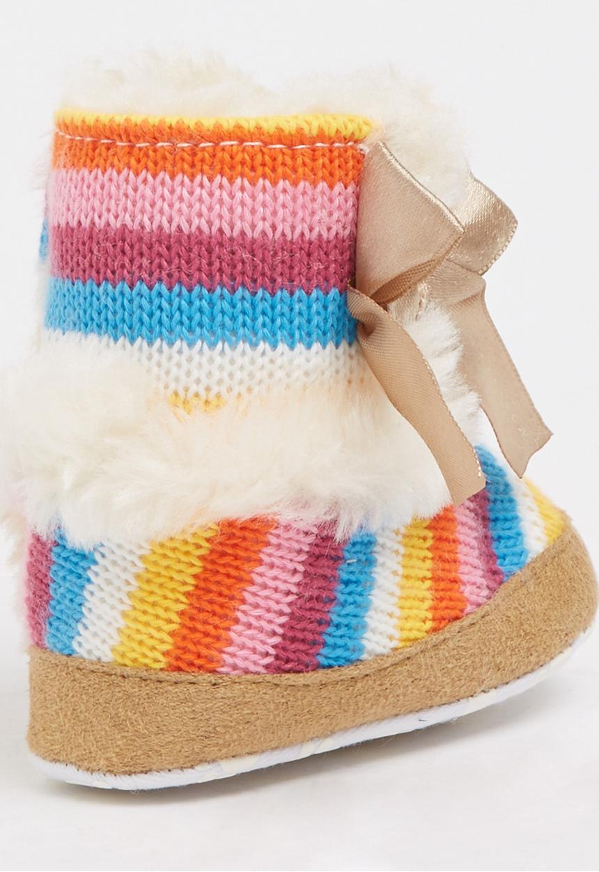 Pop Candy - Striped Boot Multi-colour