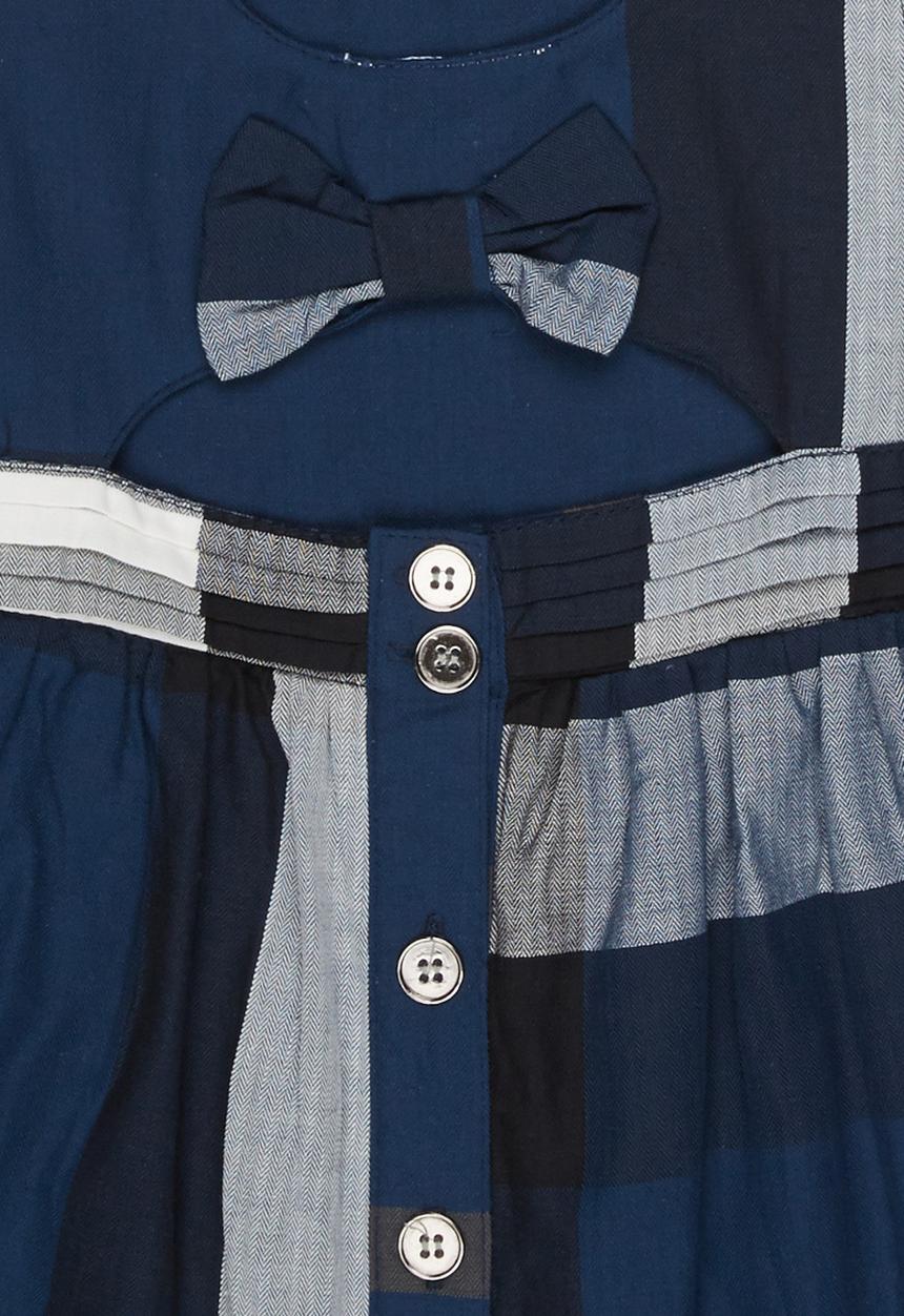 Pop Candy - Check Dress Navy
