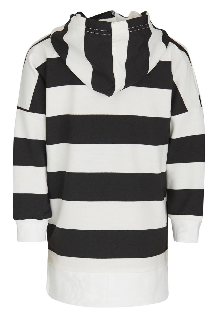 Pop Candy - Hooded Dress Black and White