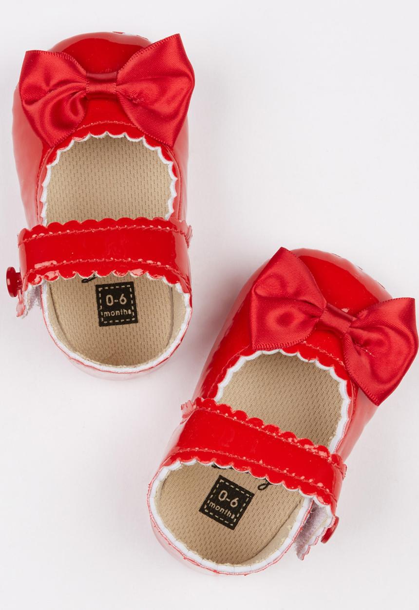 Pop Candy - Mary Jane Shoes With Bows Red