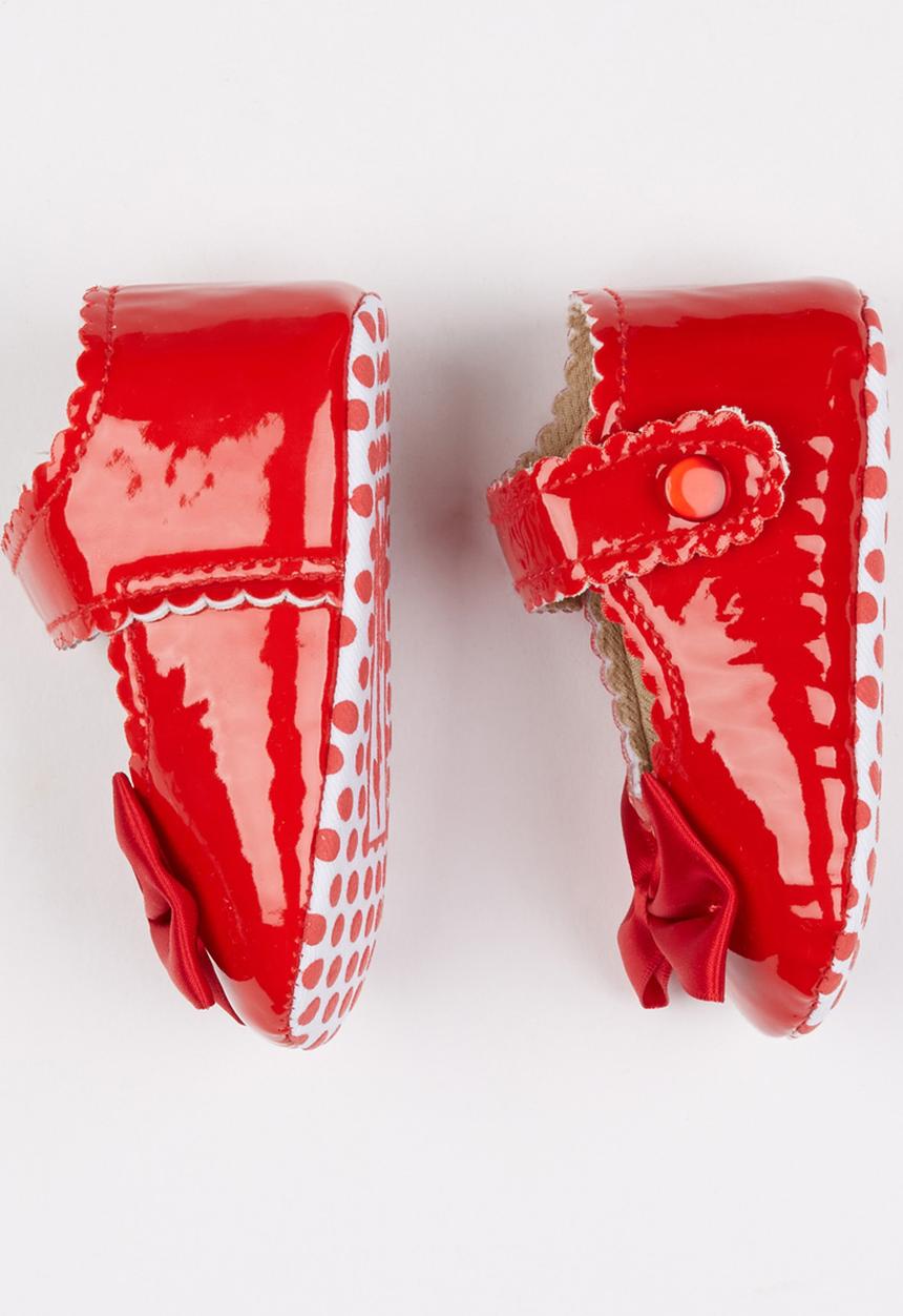 Pop Candy - Mary Jane Shoes With Bows Red