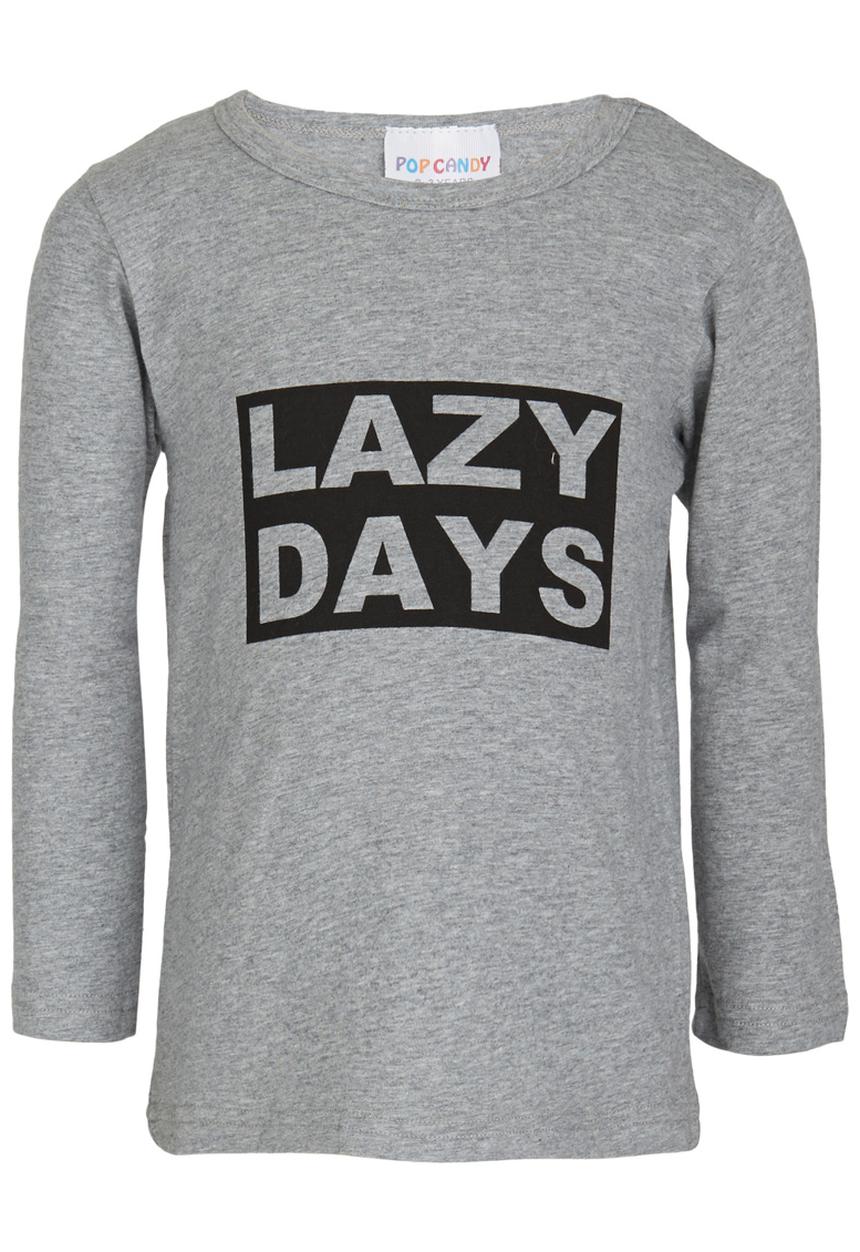 Pop Candy - Printed L/S Tee Grey