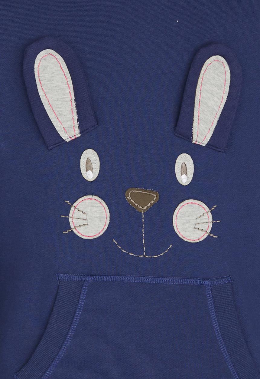 Pop Candy - Printed Hoodie Navy