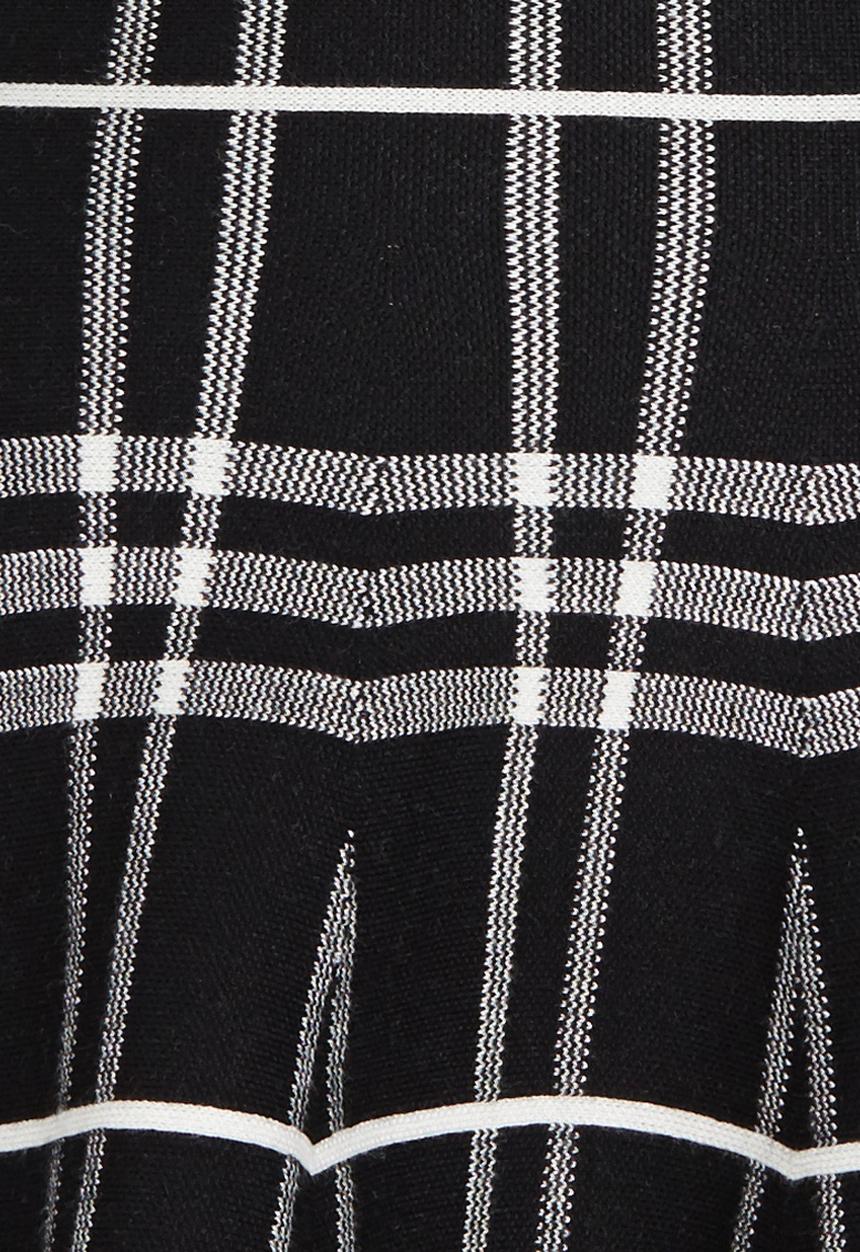 Pop Candy - Check Skirt Black