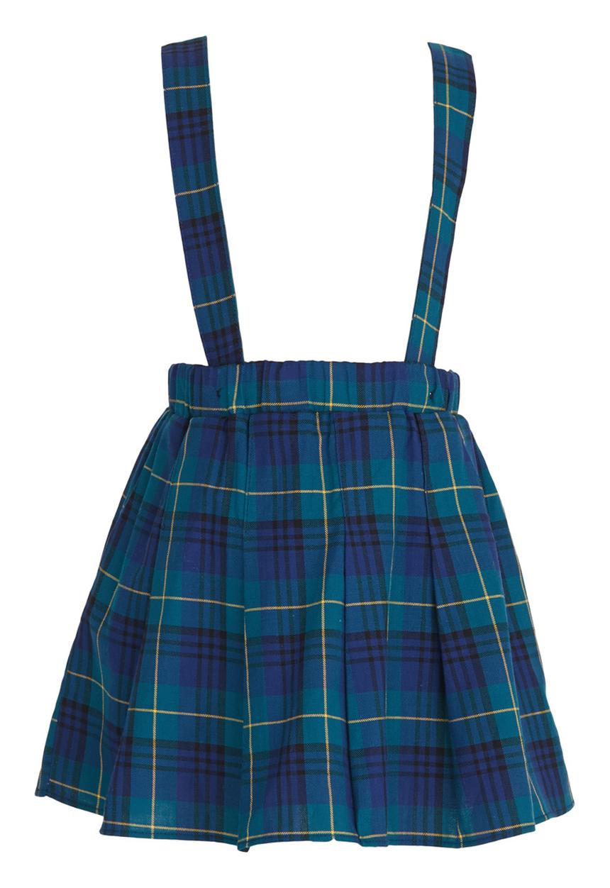 Pop Candy - Dungaree Skirt Navy