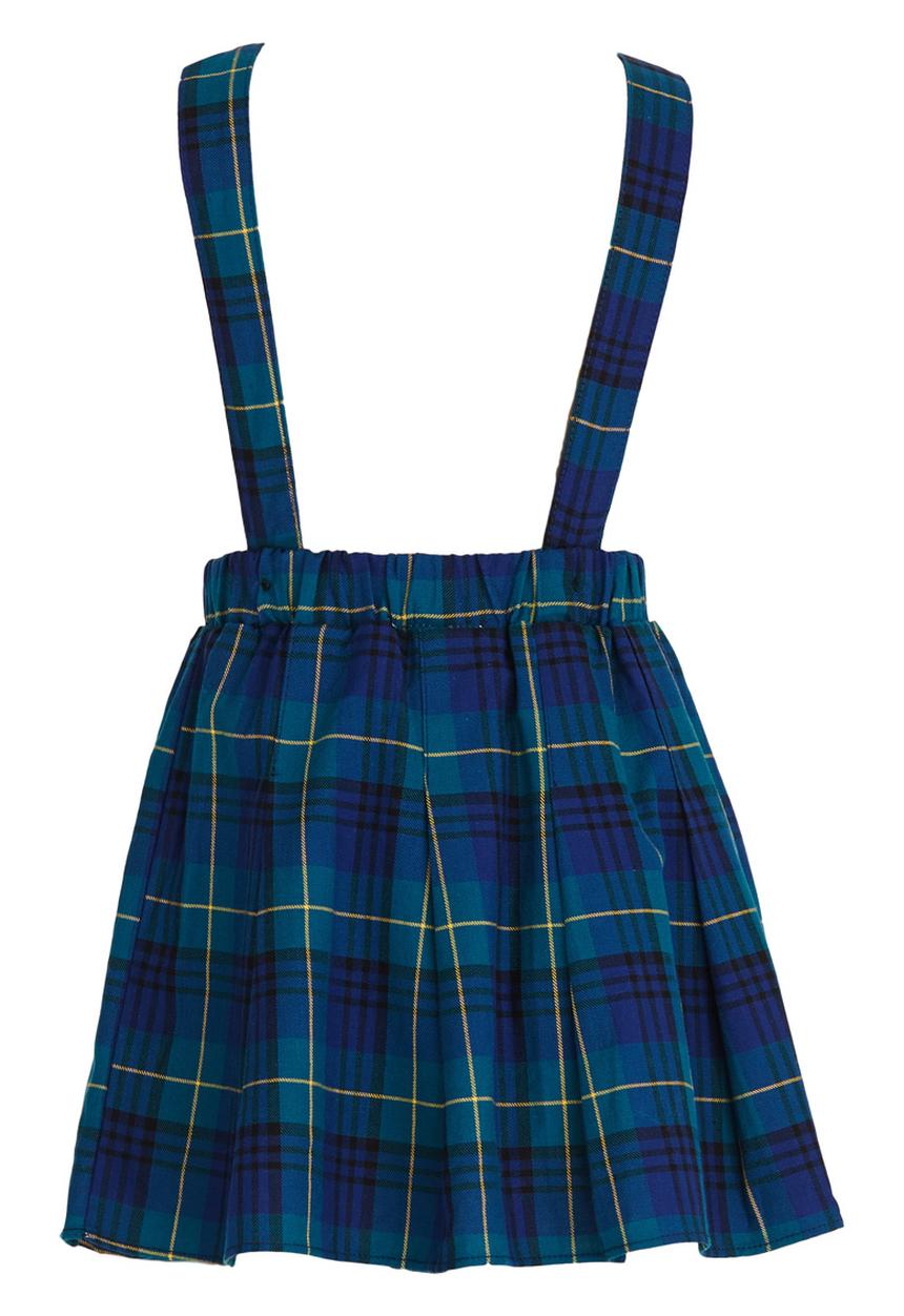 Pop Candy - Dungaree Skirt Navy