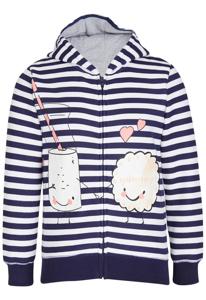 Pop Candy - Zip Through Hoodie Navy