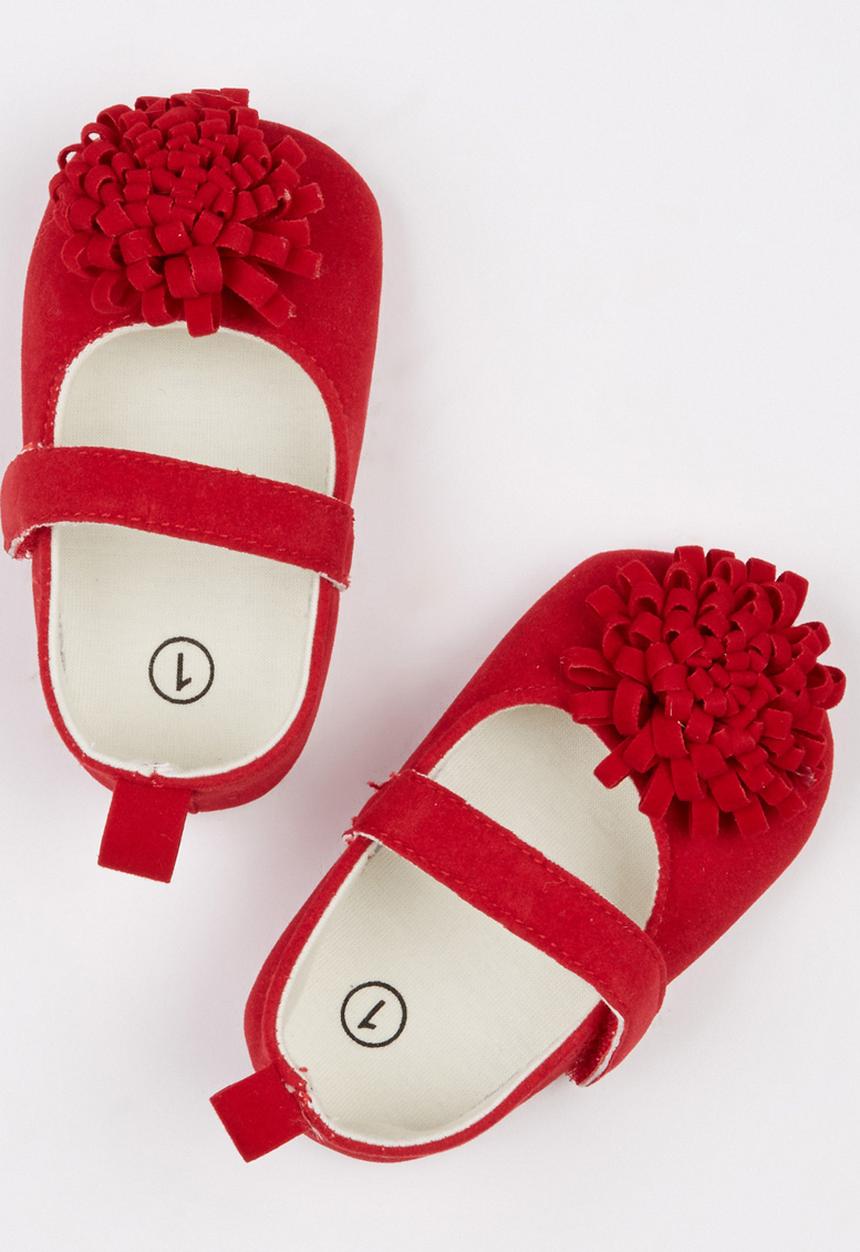 Pop Candy - Suede Mary Jane Pumps Red