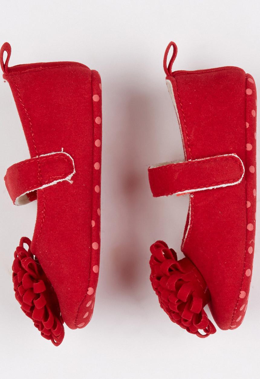 Pop Candy - Suede Mary Jane Pumps Red