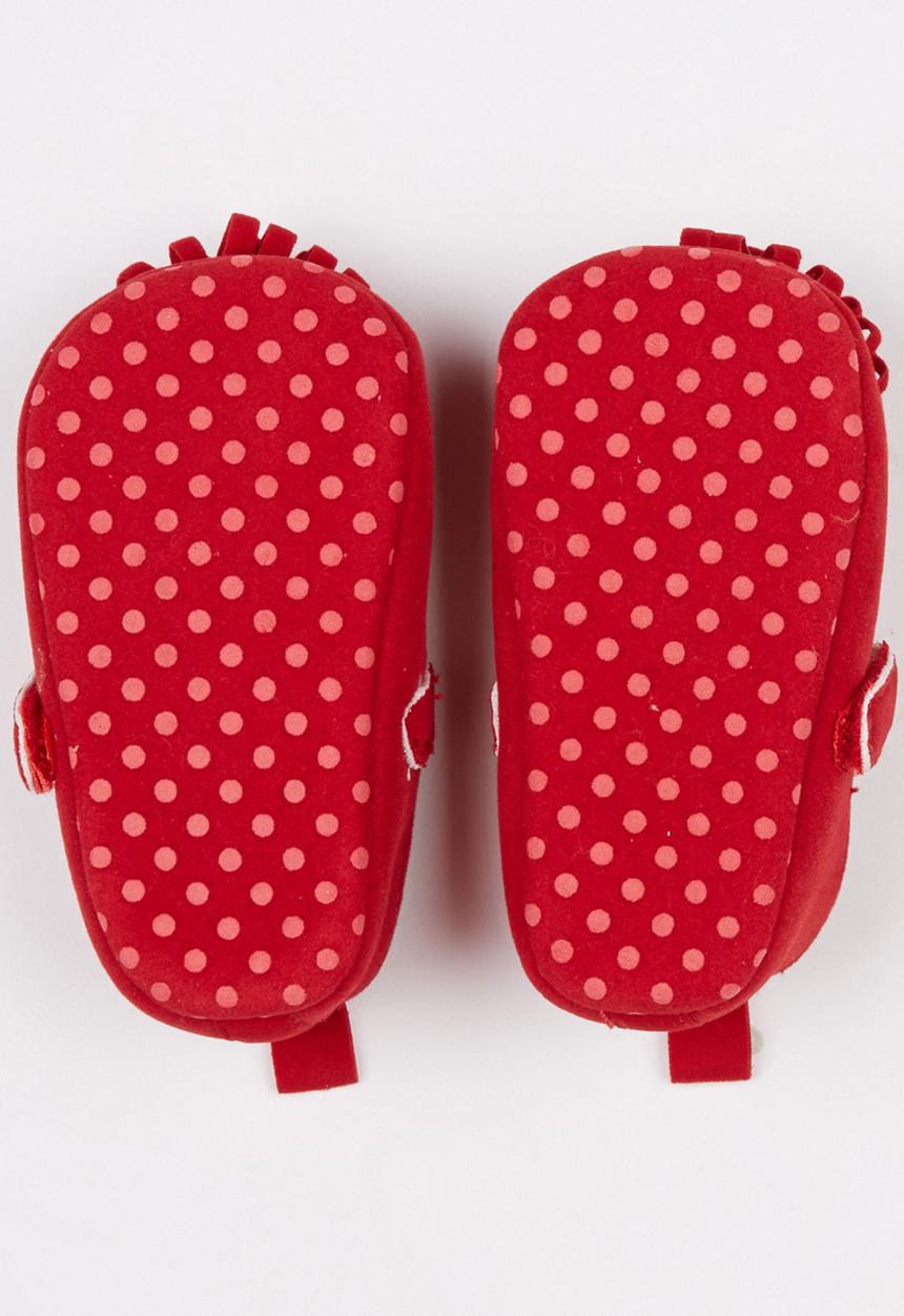 Pop Candy - Suede Mary Jane Pumps Red
