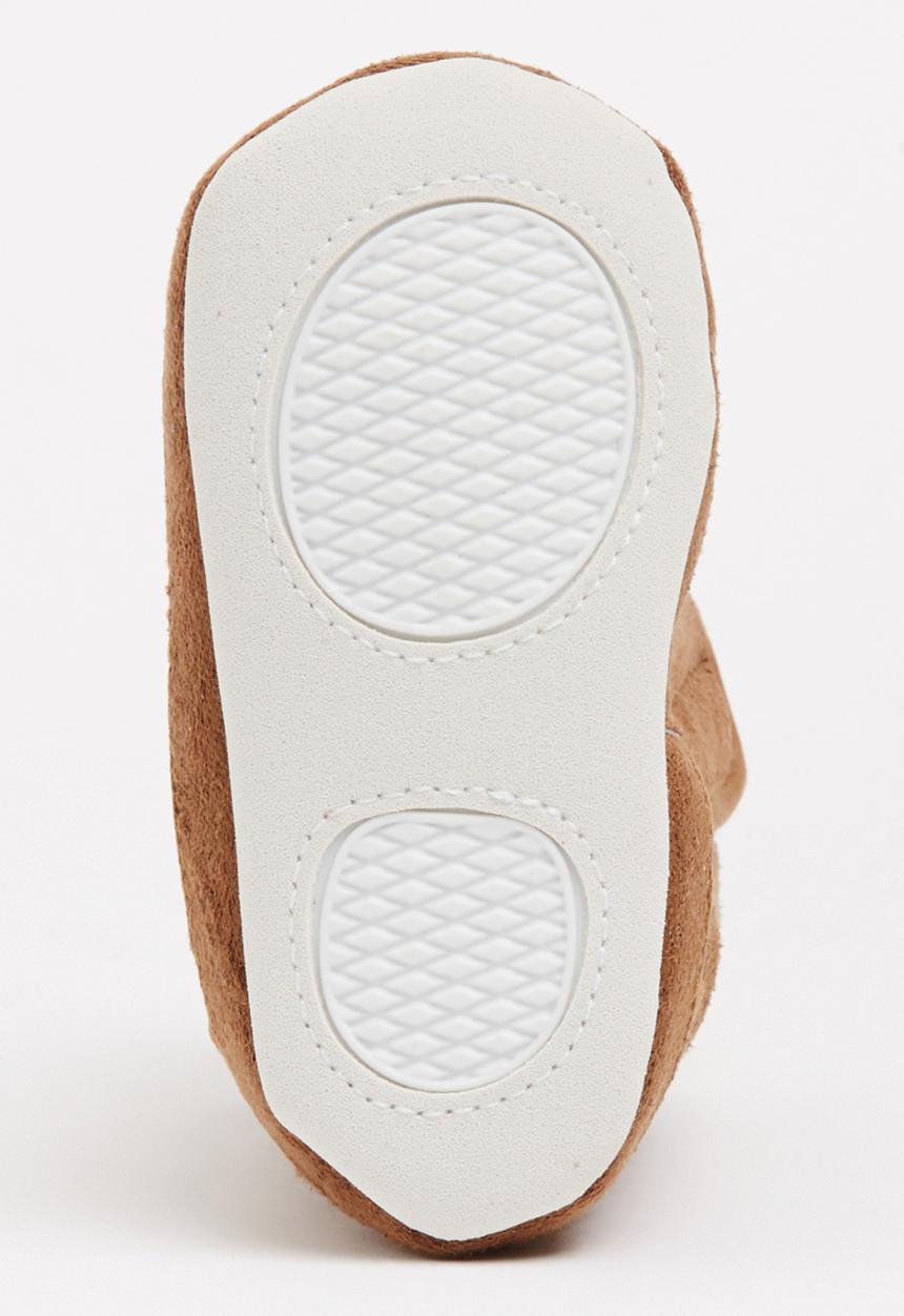 Pop Candy - Sherpa Lined Boots Mid Brown