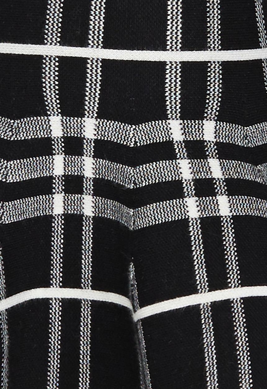Pop Candy - Check Skirt Black