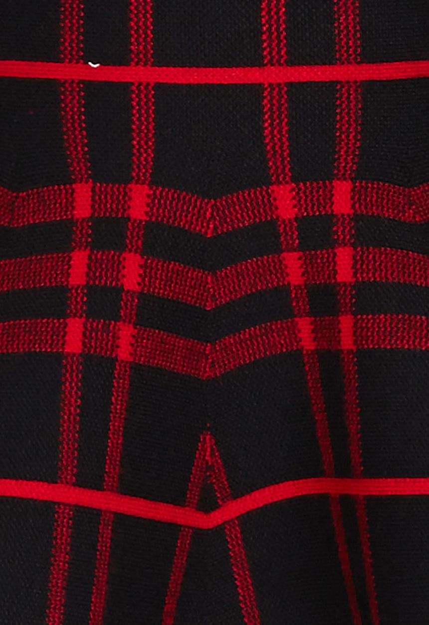Pop Candy - Check Skirt Red
