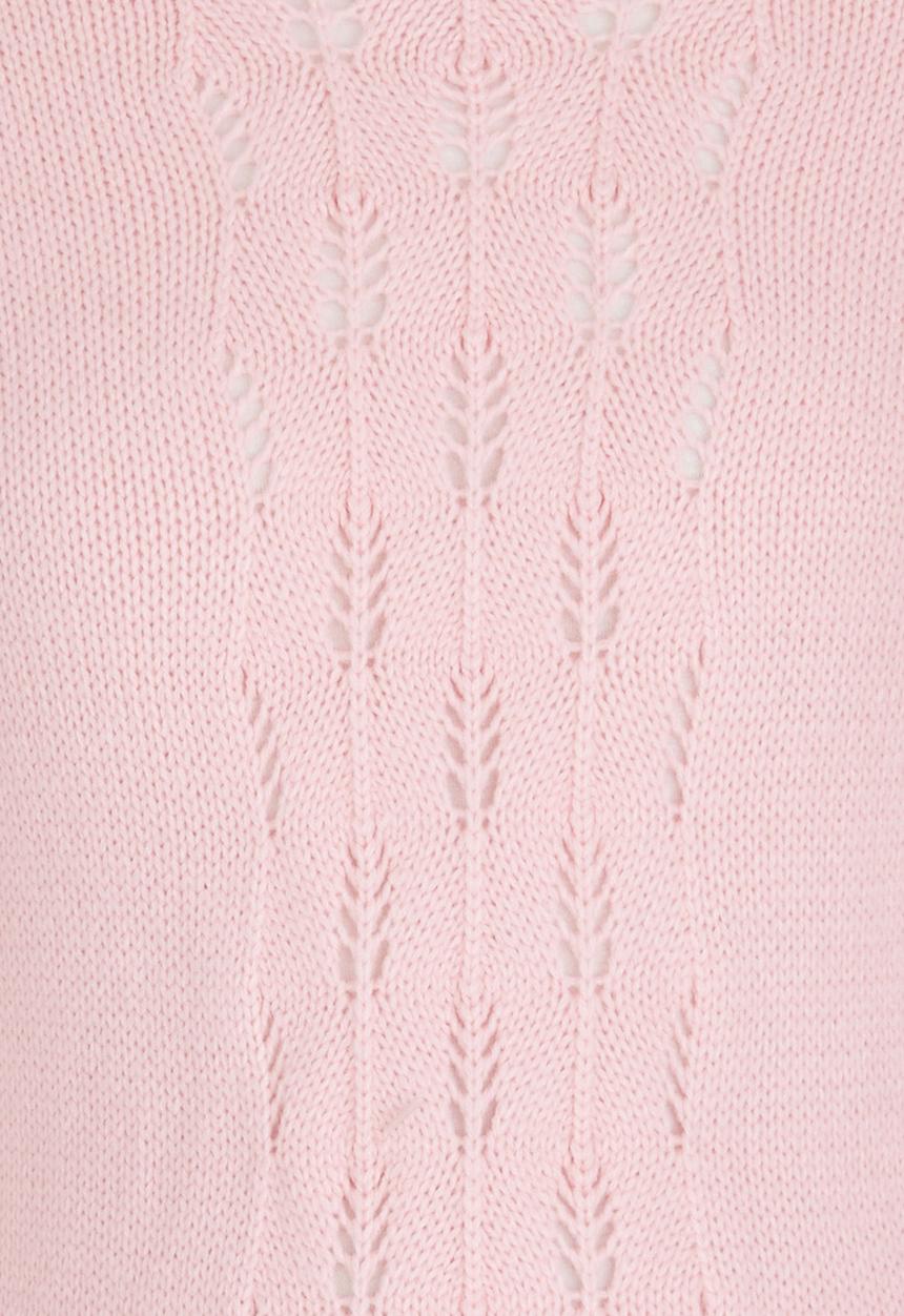 Pop Candy - Pointelle Jumper Pale Pink