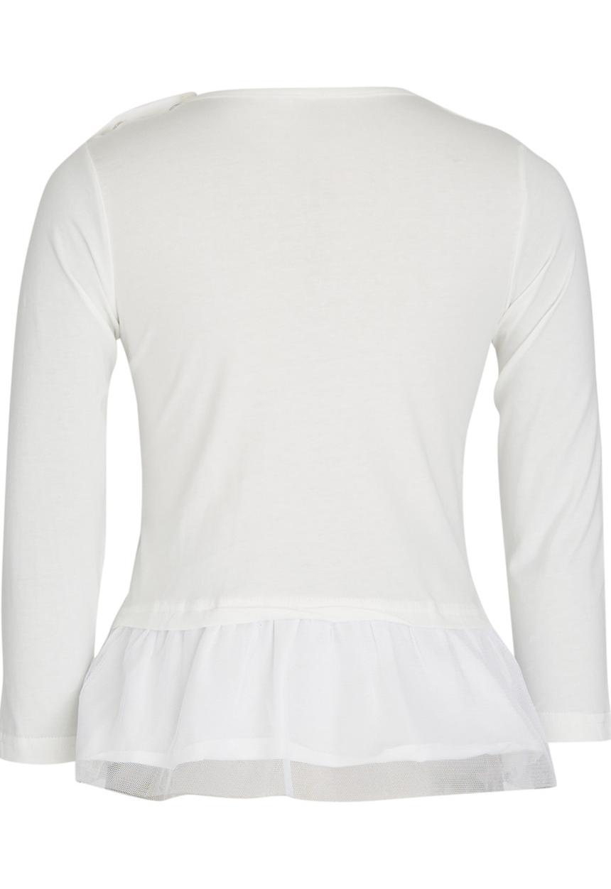 Pop Candy - Mesh Trim Tee White