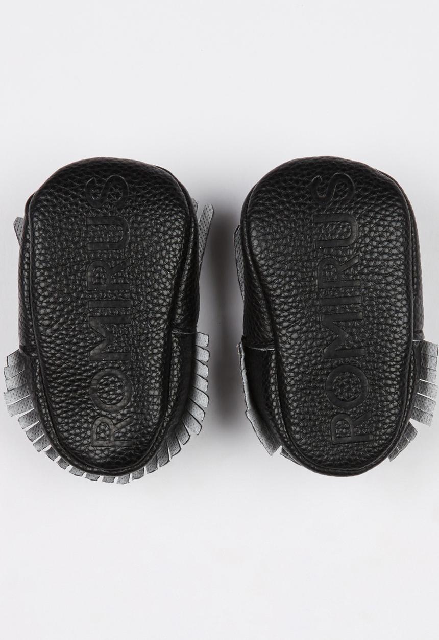 Pop Candy - Fringed Moccasin Black
