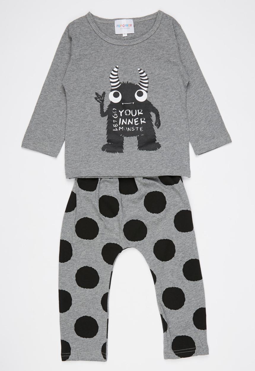 Pop Candy - 2 Piece Set Grey