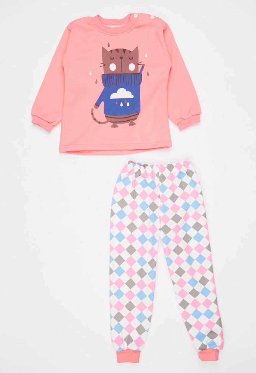 Pop Candy - Girls  PJ Set Mid Pink