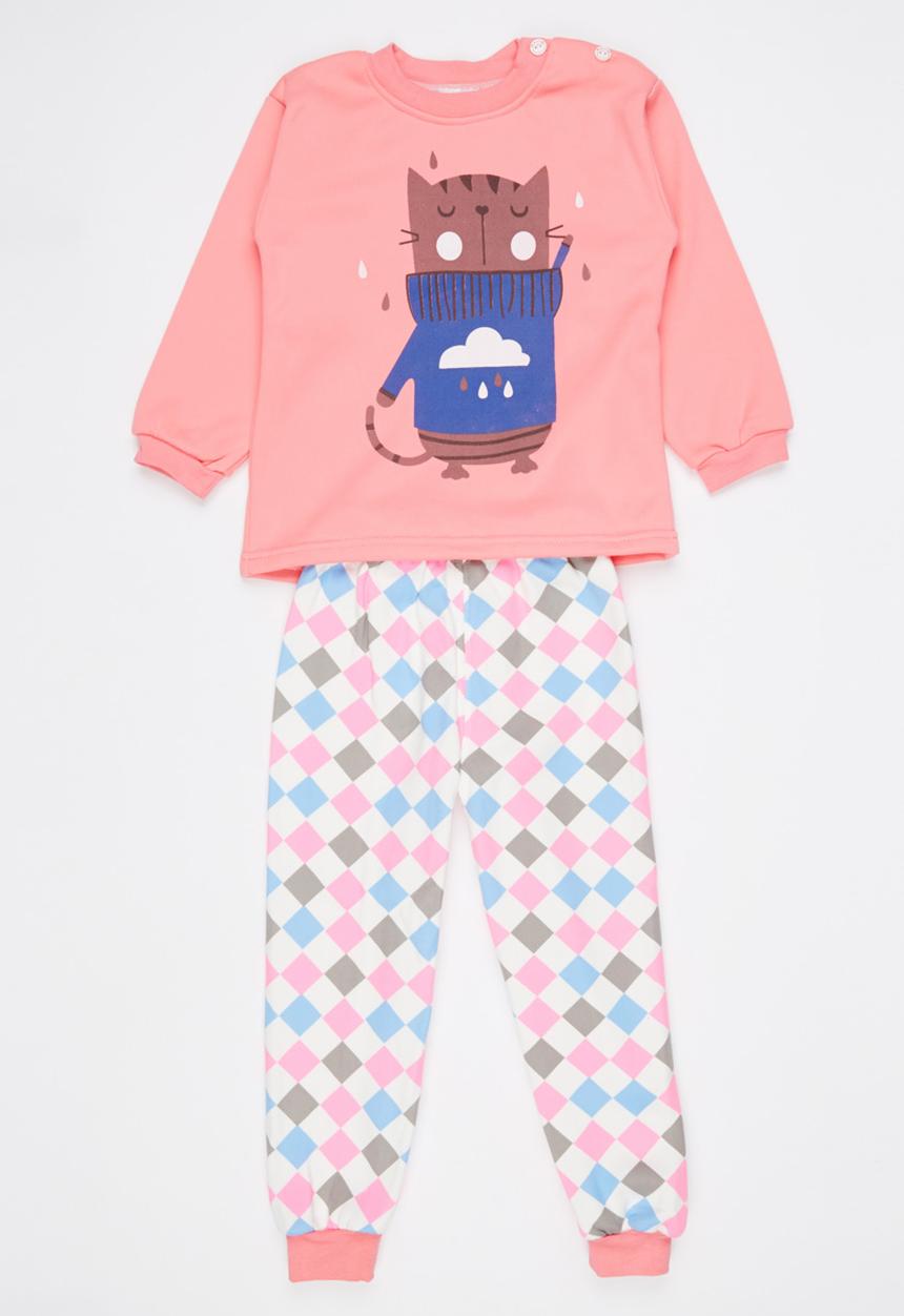 Pop Candy - Girls  PJ Set Mid Pink