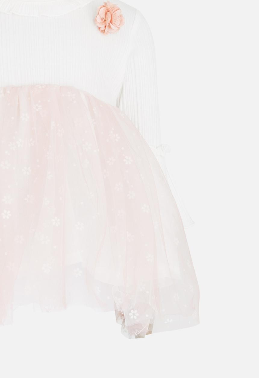 Pop Candy - Tulle Combo Dress Pale Pink