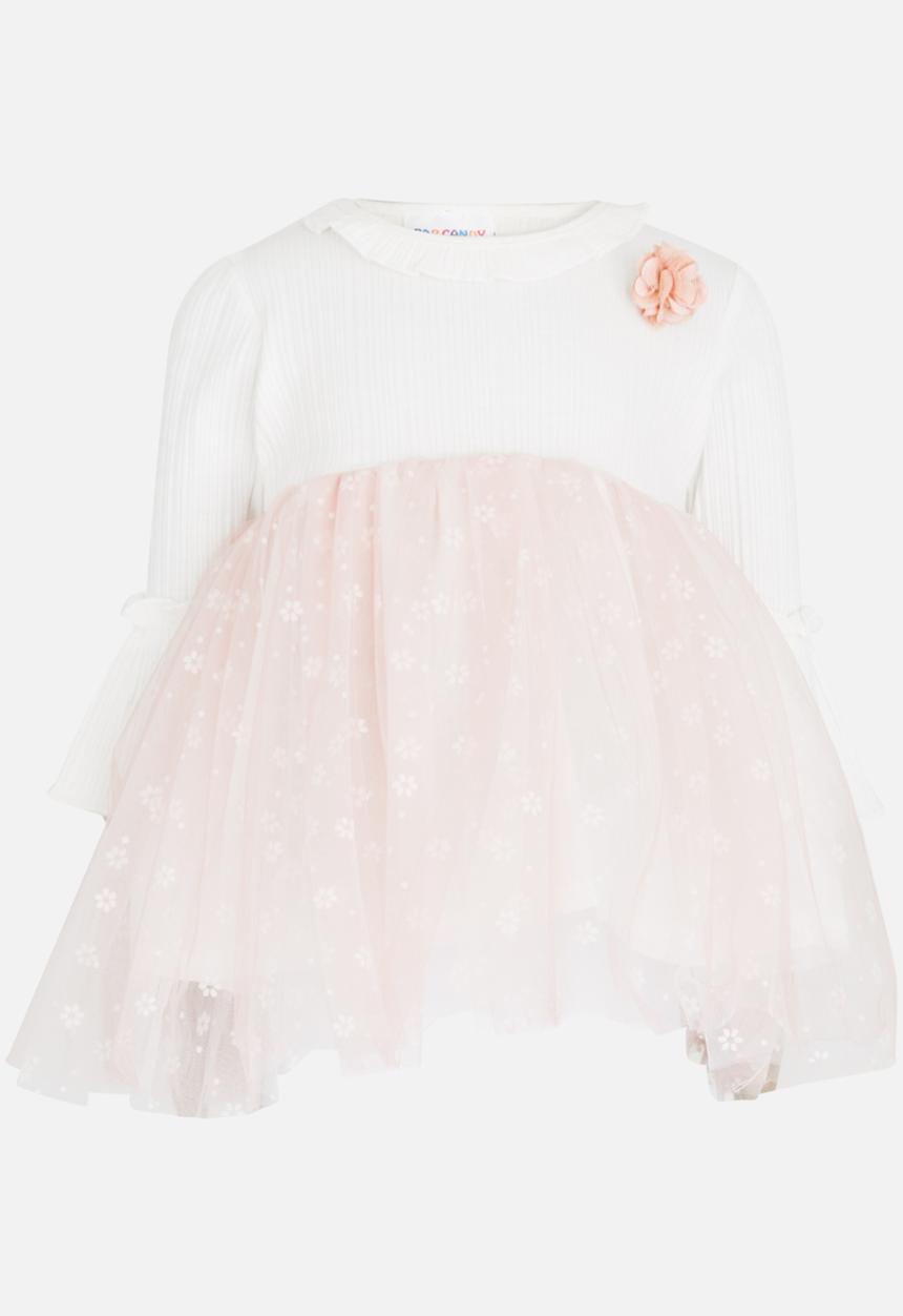 Pop Candy - Tulle Combo Dress Pale Pink