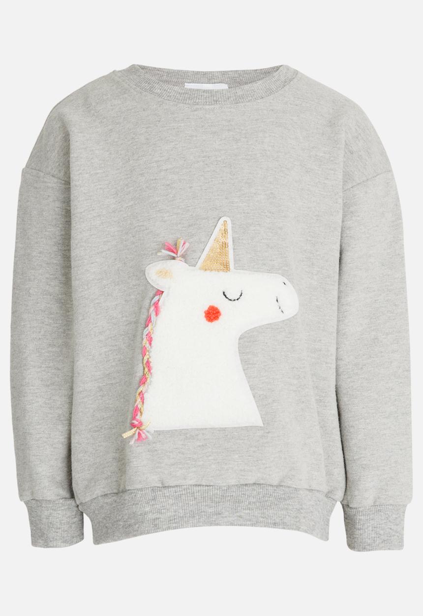 Pop Candy - Unicorn sweat top - grey