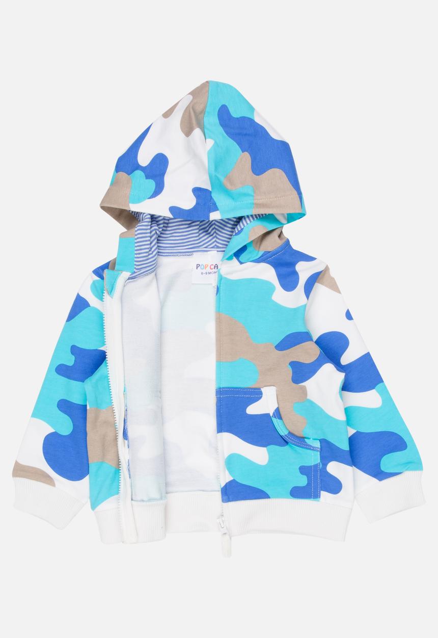 Pop Candy - Camo Hoodie Blue